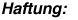 Haftung: